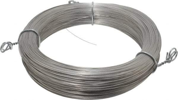 Made in USA - 6 Gage, 0.016 Inch Diameter x 1,465 Ft. Long, 302/304 Music Wire Coil - ASTM A580, 1 Lb. Shipping Weight - Exact Tool & Supply