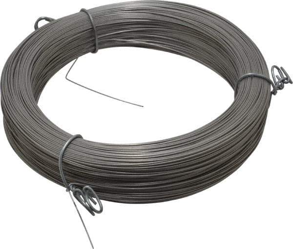 Made in USA - 11 Gage, 0.026 Inch Diameter x 560 Ft. Long, 302/304 Music Wire Coil - ASTM A580, 1 Lb. Shipping Weight - Exact Tool & Supply