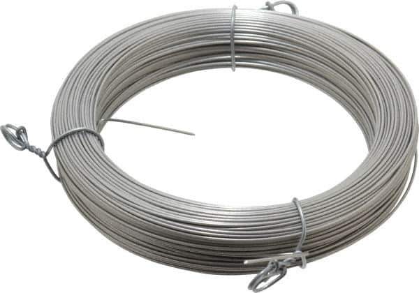 Made in USA - 18 Gage, 0.041 Inch Diameter x 223 Ft. Long, 302/304 Music Wire Coil - ASTM A580, 1 Lb. Shipping Weight - Exact Tool & Supply