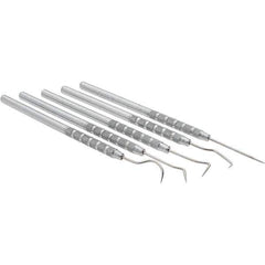 Value Collection - 5 Piece Precision Probe Set - Stainless Steel - Exact Tool & Supply