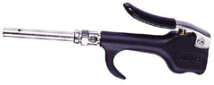 Coilhose Pneumatics - Safety Extension Tube Thumb Lever Blow Gun - 1/4 NPT, 24" Tube Length, Zinc - Exact Tool & Supply