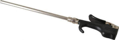 Coilhose Pneumatics - Safety Extension Tube Thumb Lever Blow Gun - 1/4 NPT, 8" Tube Length, Zinc - Exact Tool & Supply