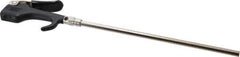 Coilhose Pneumatics - Safety Extension Tube Thumb Lever Blow Gun - 1/4 NPT, 10" Tube Length, Zinc - Exact Tool & Supply