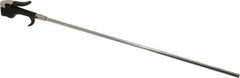Coilhose Pneumatics - Safety Extension Tube Thumb Lever Blow Gun - 1/4 NPT, 18" Tube Length, Zinc - Exact Tool & Supply
