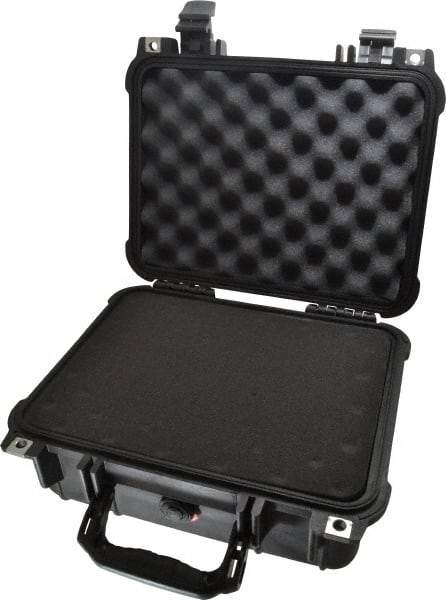 Pelican Products, Inc. - 11-5/8" Wide x 6" High, Clamshell Hard Case - Black, Structural Resin - Exact Tool & Supply