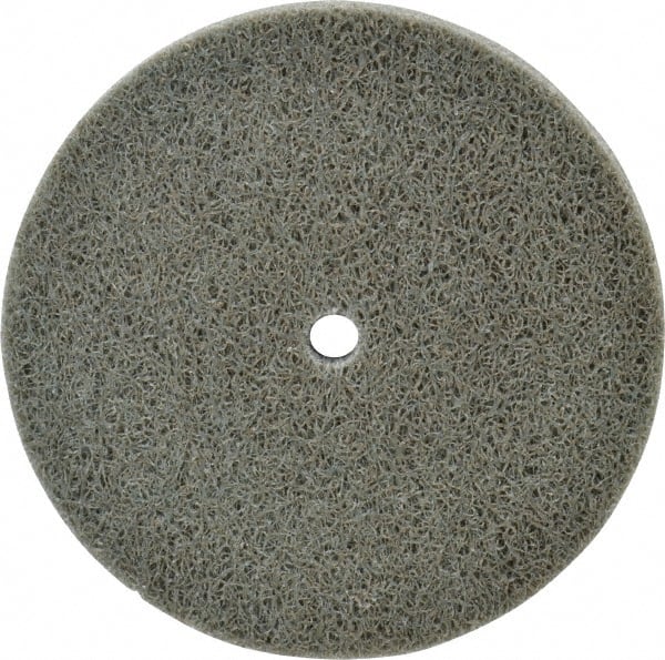 Standard Abrasives - 3" Diam, 1/4" Face Width, 1/4" Center Hole, Fine Grade, Aluminum Oxide Deburring Wheel - Exact Tool & Supply