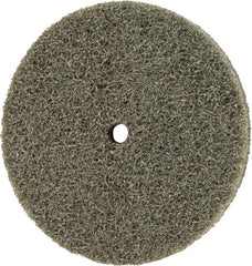 Standard Abrasives - 3" Diam, 1/4" Center Hole, Medium Grade, Aluminum Oxide Deburring Wheel - Exact Tool & Supply