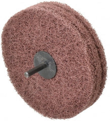Standard Abrasives - 5" Diam, Medium Mounted Scrubber Buffing Wheel - Exact Tool & Supply