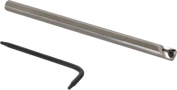Seco - 0.29" Min Bore Diam, 4" OAL, 1/4" Shank Diam, STLD Indexable Boring Bar - TD.. 1.2 Insert, Screw Holding Method - Exact Tool & Supply