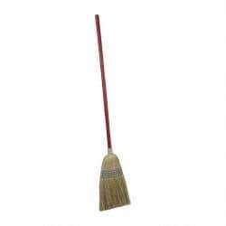 PRO-SOURCE - 56" OAL Corn Bristle Broom - Wood Handle - Exact Tool & Supply