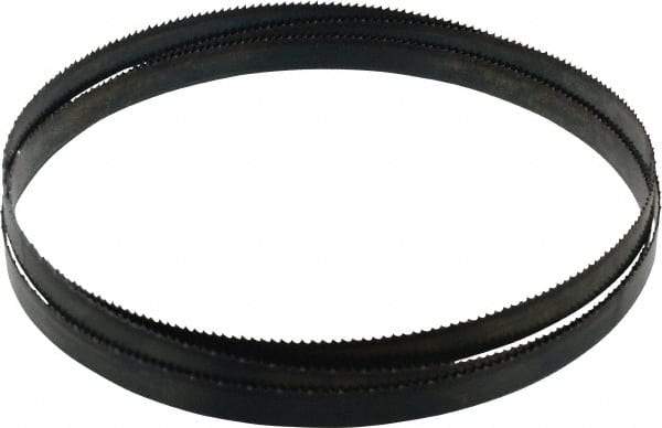 Disston - 10 TPI, 5' 8" Long x 1/2" Wide x 0.025" Thick, Welded Band Saw Blade - Carbon Steel, Toothed Edge, Raker Tooth Set, Flexible Back, Contour Cutting - Exact Tool & Supply