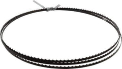 Disston - 4 TPI, 7' 9-1/2" Long x 1/4" Wide x 0.025" Thick, Welded Band Saw Blade - Carbon Steel, Toothed Edge, Raker Tooth Set, Flexible Back, Contour Cutting - Exact Tool & Supply