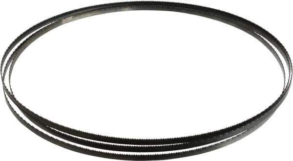 Disston - 14 TPI, 7' 9" Long x 1/4" Wide x 0.025" Thick, Welded Band Saw Blade - Carbon Steel, Toothed Edge, Raker Tooth Set, Flexible Back, Contour Cutting - Exact Tool & Supply