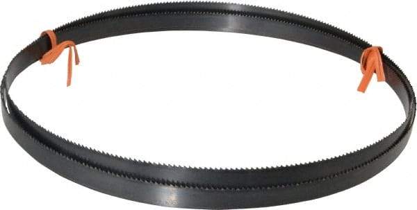 Disston - 10 TPI, 7' 9-1/2" Long x 1/2" Wide x 0.025" Thick, Welded Band Saw Blade - Carbon Steel, Toothed Edge, Raker Tooth Set, Flexible Back, Contour Cutting - Exact Tool & Supply