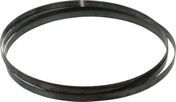 Disston - 24 TPI, 7' 9-1/2" Long x 1/2" Wide x 0.025" Thick, Welded Band Saw Blade - Carbon Steel, Toothed Edge, Raker Tooth Set, Flexible Back, Contour Cutting - Exact Tool & Supply