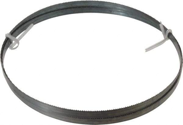 Disston - 10 TPI, 8' Long x 1/2" Wide x 0.025" Thick, Welded Band Saw Blade - Carbon Steel, Toothed Edge, Raker Tooth Set, Flexible Back, Contour Cutting - Exact Tool & Supply