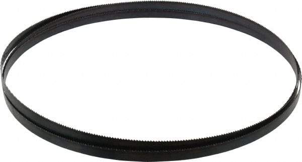 Disston - 4 TPI, 10' Long x 1/2" Wide x 0.025" Thick, Welded Band Saw Blade - Carbon Steel, Toothed Edge, Raker Tooth Set, Flexible Back, Contour Cutting - Exact Tool & Supply