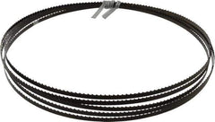 Disston - 6 TPI, 12' 6" Long x 1/4" Wide x 0.025" Thick, Welded Band Saw Blade - Carbon Steel, Toothed Edge, Raker Tooth Set, Flexible Back, Contour Cutting - Exact Tool & Supply