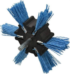 Dico - 4" OD, 1/4" Shank Diam, Nylon Wheel Brush - 1/4" Shank, 240 Grit - Exact Tool & Supply