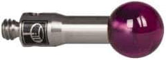 Renishaw - 0.1969 Inch Ball Diameter, Stainless Steel Stem, M2 Thread, Ruby Point Ball Tip CMM Stylus - 0.3937 Inch Working Length, 0.0984 Inch Stem Diameter, 0.3937 Inch Overall Length - Exact Tool & Supply