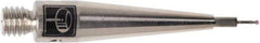 Renishaw - 0.0197 Inch Ball Diameter, Carbide Stem, M3 Thread, Ruby Point Ball Tip CMM Stylus - 0.0787 Inch Working Length, 0.02 Inch Stem Diameter, 0.8268 Inch Overall Length - Exact Tool & Supply