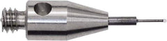 Renishaw - 0.0118 Inch Ball Diameter, Carbide Stem, M2 Thread, Ruby Point Ball Tip CMM Stylus - 0.0787 Inch Working Length, 0.01 Inch Stem Diameter, 0.3937 Inch Overall Length - Exact Tool & Supply
