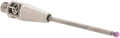 Renishaw - 0.0394 Inch Ball Diameter, Carbide Stem, M2 Thread, Ruby Point Ball Tip CMM Stylus - 1/2 Inch Working Length, 0.04 Inch Stem Diameter, 0.7874 Inch Overall Length - Exact Tool & Supply
