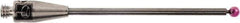 Renishaw - 0.0591 Inch Ball Diameter, Carbide Stem, M2 Thread, Ruby Point Ball Tip CMM Stylus - 0.8858 Inch Working Length, 0.0394 Inch Stem Diameter, 1.1811 Inch Overall Length - Exact Tool & Supply