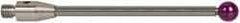 Renishaw - 0.1969 Inch Ball Diameter, Carbide Stem, M2 Thread, Ruby Point Ball Tip CMM Stylus - 1.1811 Inch Working Length, 0.0984 Inch Stem Diameter, 1.1811 Inch Overall Length - Exact Tool & Supply