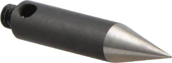 Renishaw - 0.1 mm Ball Diameter, Silver Steel Stem, M2 Thread, Steel Point Needle Tip CMM Stylus - 0.5906 Inch Overall Length - Exact Tool & Supply