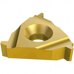 Iscar - 16ERM External Right Hand ISO Laydown Threading Insert - Grade IC808, TiAlN Coated Carbide, 9.53mm Inscribed Circle - Exact Tool & Supply