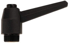 Jergens - 1/4-20, 0.6" Hub Diam, Glass Fiber Reinforced Technopolymer Adjustable Clamping Handle - Exact Tool & Supply