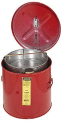 Justrite - Bench Top Solvent-Based Parts Washer - 6 Gal Max Operating Capacity, Steel Tank, 14-1/4" High x 15-5/8" Wide - Exact Tool & Supply
