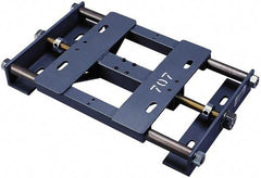 Made in USA - Steel Rigid Fixed Base Motor Base - Adjustable Motor Bases, 213/215 NEMA Frame - Exact Tool & Supply