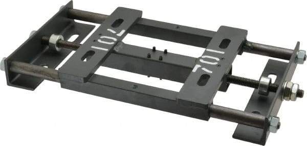 Made in USA - Steel Rigid Fixed Base Motor Base - Adjustable Motor Bases, 56 NEMA Frame - Exact Tool & Supply