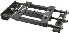 Made in USA - Steel Rigid Fixed Base Motor Base - Adjustable Motor Bases, 56 NEMA Frame - Exact Tool & Supply
