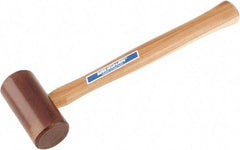 Vaughan Bushnell - 3/4 Lb Head Rawhide Mallet - 12" OAL, Wood Handle - Exact Tool & Supply
