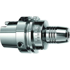 Schunk - HSK63A Taper Shank, 25mm Hole Diam, Hydraulic Tool Holder/Chuck - 53mm Nose Diam, 120mm Projection, 46.5mm Clamp Depth, 25,000 RPM, Through Coolant - Exact Tool & Supply
