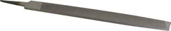 Value Collection - 14" Long, Bastard Cut, Lathe American-Pattern File - Single Cut, 5/16" Overall Thickness, Tang - Exact Tool & Supply