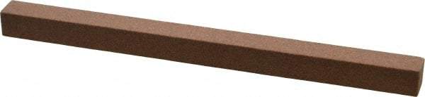 Norton - 4" Long x 1/4" Wide x 1/4" Thick, Aluminum Oxide Sharpening Stone - Square - Exact Tool & Supply