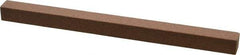 Norton - 4" Long x 1/4" Wide x 1/4" Thick, Aluminum Oxide Sharpening Stone - Square - Exact Tool & Supply