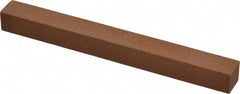 Norton - 4" Long x 3/8" Wide x 3/8" Thick, Aluminum Oxide Sharpening Stone - Square - Exact Tool & Supply