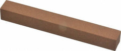 Norton - 4" Long x 1/2" Wide x 1/2" Thick, Aluminum Oxide Sharpening Stone - Square - Exact Tool & Supply