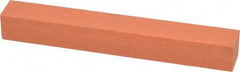 Norton - 4" Long x 1/2" Wide x 1/2" Thick, Aluminum Oxide Sharpening Stone - Square - Exact Tool & Supply