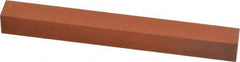 Norton - 4" Long x 3/8" Wide x 3/8" Thick, Aluminum Oxide Sharpening Stone - Square - Exact Tool & Supply