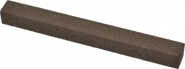 Norton - 4" Long x 3/8" Wide x 3/8" Thick, Aluminum Oxide Sharpening Stone - Square - Exact Tool & Supply