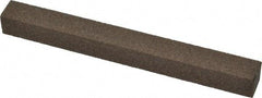 Norton - 4" Long x 3/8" Wide x 3/8" Thick, Aluminum Oxide Sharpening Stone - Square - Exact Tool & Supply