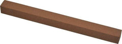Norton - 6" Long x 1/2" Wide x 1/2" Thick, Aluminum Oxide Sharpening Stone - Square, Medium Grade - Exact Tool & Supply