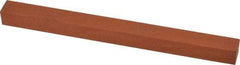 Norton - 6" Long x 1/2" Wide x 1/2" Thick, Aluminum Oxide Sharpening Stone - Square, Fine Grade - Exact Tool & Supply