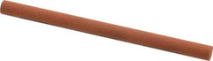 Norton - 4" Long x 1/4" Diam x 1/4" Thick, Aluminum Oxide Sharpening Stone - Round, Fine Grade - Exact Tool & Supply